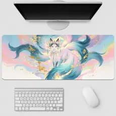 80 * 30cm Mouse Pad Anti Selip 26 * 21 CM Tapete De Mesa Grande MousePad Komputer Longo Raposa