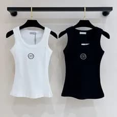 Regatas Femininas E Camis Bordado Algodão-blend Regata Shorts Sem Mangas Sutiã Esportivo Colete Feminino Sólido Elástico