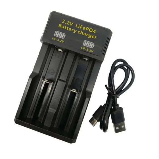 Ya * Caixa Carregador USB Para 3 2V Fonte Alimentação Células 14500 16340 26500