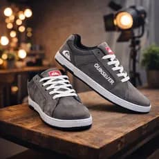 Tênis lançamento skate masculino quik bech camurça costurado duravel e Macio