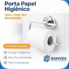 Porta Papel Higiénico Papeleira Sem Tampa Para Banheiro Alumínio Aço Inox