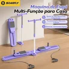 SOARFLY Simulador de Esqui e Prancha de Pilates 6 em 1 Dobrável para Treino de Pernas e Glúteos em Casa