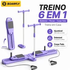 SOARFLY TREINO COMPLETO 6 EM 1 Abdômen • Pernas • Glúteos • Corpo Todo Treine em casa com praticidade