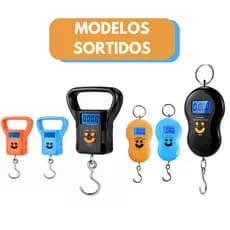 Balança Digital De Mão Portátil Cozinha Pesca Bagagem Uso Geral (Modelos Sortidos) - MO-K16