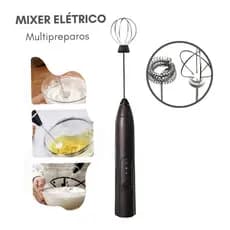 Premium Mini Batedor Mixer Elétrico Portátil Bivolt