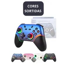 Controle Gamer Sem Fio Compatível Switch Oled Lite Steam PC Bluetooth T&Z X9