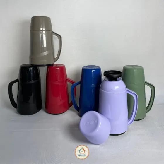 Garrafa Térmica 500ml Soprano Cristal com Ampola de Vidro