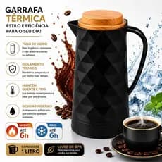 Garrafa Térmica Verona - 1 litro - Garrafa para Café  quente e frio