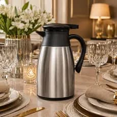 Garrafa Térmica De Inox Com 1 Litro Garrafa De Café  De Inox