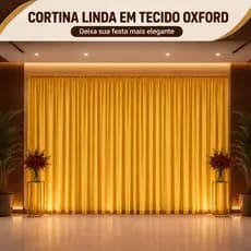 Cortina 6 Metros Grande Gigante Luxo Sala Quarto Festa Várias Cores 6,00x3,00 Pé Direito