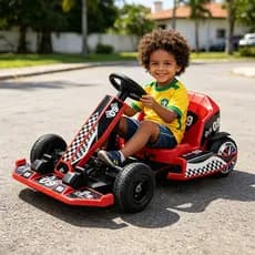 🔥 Kart Elétrico Juvenil Alta Velocidade Diversão para Crianças e Adolescentes presente