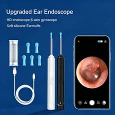 🔥Removedor de Cera de Ouvido Limpador de Ouvido Otoscópio Wireless com Câmera