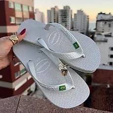 Chinelo Havaianas Brasileira Pingente Tucano 33 Ao 40 Copa do mundo