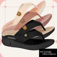 Chinelo Ortopédico Modare Feminino Massageador Esporão Macio Amortecedor Fascite Plantar Sandália Idoso Dor Pé Calcanhar