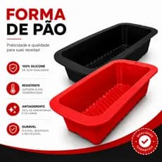 Forma para Pão Caseiro Bolo Dobrável Molde de Silicone Resistente a Temperatura Assadeira Preta