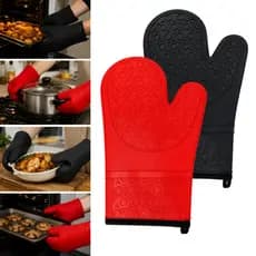 Luva Térmica de Silicone Grandes Para Forno Resistente ao Calor Antiderrapante Até 230°C