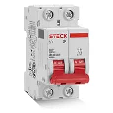Disjuntor Din Sdd62c06 Curva C Bipolar 6a Steck