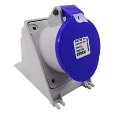 Tomada Sobrepor Newkon 2p+t 32a 200/250v 6h Ip44 N3206 Steck Cor Azul