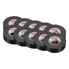 Kit 10 Fitas Isolante 18mm X 20mt Steck Preta