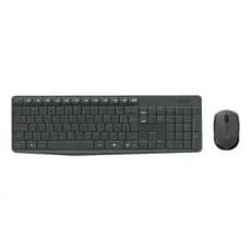 Combo Teclado e Mouse sem fio Logitech MK235 Layout ABNT2
