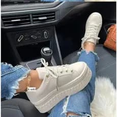 Sapatos Brancos Casuais Para Mulher 2025 Nova Plataforma Tênis Cor Sólida Senhoras Calçados Tendência Leve Plutônio Vulc