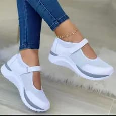 Sapatos Femininos Ao Ar Livre Malha Respirável Tênis Vulcanizados Apartamentos Plataforma Casual Viagem Calçado De Camin