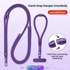 Cordão Removível Para Celular 3 Em 1 : Alça Crossbody , Mochila E Anti-Perda