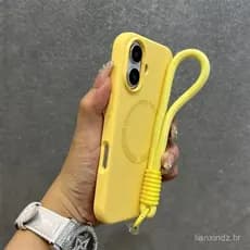 Luxury With Clear Lanyard Phone Case For iPhone 17 16 15 14 13 12 11 Pro Max 16 Plus 16E 17 Magnetic Air Cases Cover