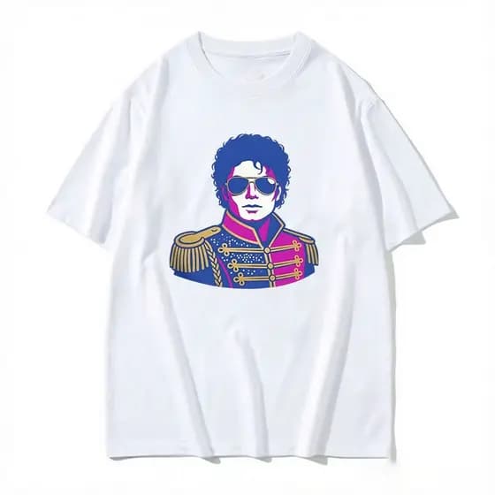 História Michael Filme 2026 T Camisa Verão MJ 100 % Algodão Camisas Para Homem Na Moda Legal Impressão Camiseta De Manga