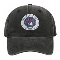 Boné De Beisebol De Algodão Lavado Briar University Hawks Logo Print Chapéu Ajustável Unissex Masculino Feminino Vintage