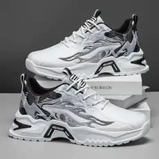 Sapatos Masculinos 2026, Novo Modelo de Primavera, Tênis Esportivos Versáteis com Sola Grossa e Aumento de Altura, Solad
