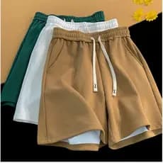 Bermuda Masculina de Verão Nova, Estilo Americano Retrô, Simples, Versátil, Solta e Casual, Comprimento Médio MIFL