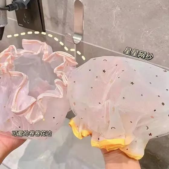 Touca de banho impermeável de dupla camada para adultos, touca de shampoo à prova d'água, touca para banho e ducha, touc