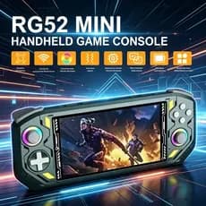 RG52MINI Retro console de jogos de código aberto 20 + simulador 18cm tela HD console de videogame portátil atacado