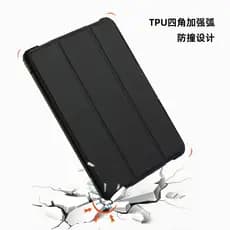 Adequado para 2025iPad11 Capa protetora de couro com Slot para caneta 36 cm Suporte magnético transparente triplo Capa p