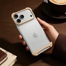 Capa de telefone de borracha de Metal ARC PULSE adequada para iPhone17AirPromax capa protetora sem moldura