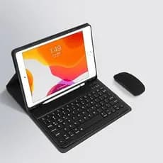 Adequado para Tablet teclado capa protetora 2025 iPad 11 A16 teclado Mouse Air7 capa de couro