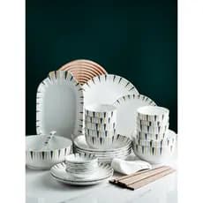 Conjunto de pratos doméstico estilo japonês tigela de cerâmica combinação de pratos influenciador criativo ins estilo nó