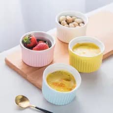 Tigela de cozimento criativa, bolo de frango cozido no vapor, forno de cerâmica especial, sobremesa, pele dupla, tigela