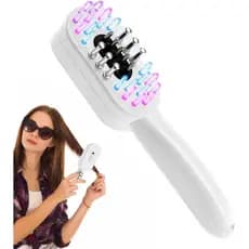 Novidade: Melhor Presente - Pente Elétrico com Luz Vermelha para Cabelo - Ferramenta Fortificante com Orifício para Óleo