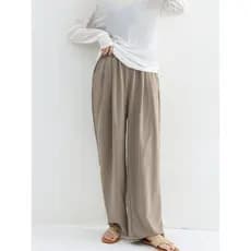 Calças femininas japonesas de verão, estilo fino, plissadas, pernas largas, cintura alta, calças Yamamoto, textura, esti