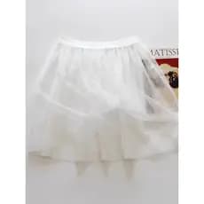 Saia de gaze de camada dupla alongada bainha empilhamento ferramenta útil Base saia interna cortina de bunda capa femini