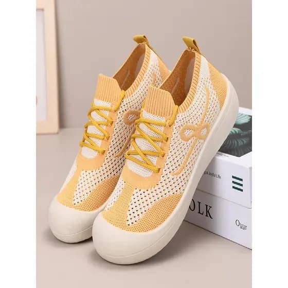Novos sapatos femininos 2026 verão malha sola macia não cansado sapatos femininos verão sapatos esportivos moda confortá