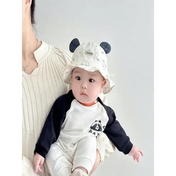 Bebê pequeno mês guarda-sol ajustável bacia chapéu verão