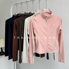 Roupas de Yoga femininas 2026 novo estilo fino-ajuste de secagem rápida jaqueta esportiva correndo treinamento Pilates r