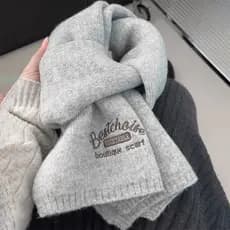Cachecol estilo coreano 2025 novo estilo High-End quente cachecol tricotado à mão inverno quente feminino tricotado à mã