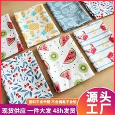 Guardanapo de tecido pequeno estilo fresco impresso cozinha toalha de chá guardanapo de algodão tecido Placemat capa pan