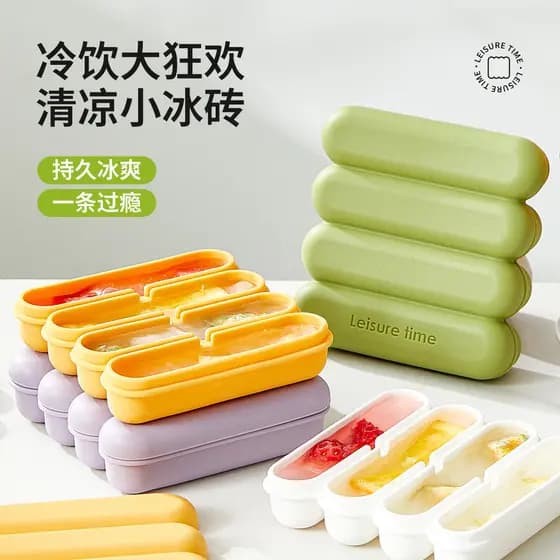 Lexia barra molde de sorvete Silicone fácil liberação molde barra longa cubo de gelo diy comida complementar sorvete mol