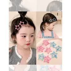 Bebê hairpin pequena idade mensal bonito estrela de cinco pontas hairpin menina bb clipe dopamina crianças estrela franj