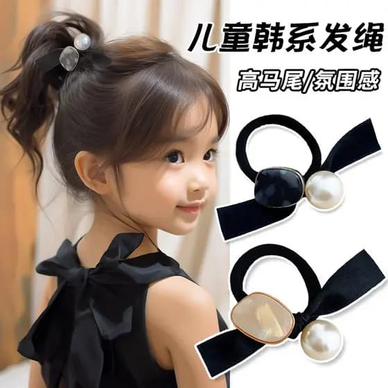 Tiara meninas crianças corda de cabelo gravata cabeça meninas meninas estilo ocidental elástico de alto valor gravata al